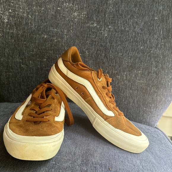 Vans Brown Suede Skate Sneakers - Picture 7 of 8